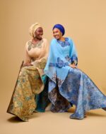 KIRA II Brocade Organza Boubou in Gold - Image 4