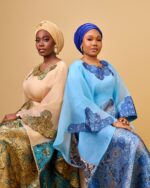 KIRA II Brocade Organza Boubou in Gold - Image 3