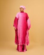 Pink Ombré Layali Silk Set