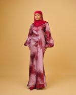 Mimi Drape Brocade Dress - Image 2
