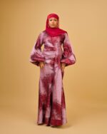 Mimi Drape Brocade Dress - Image 4