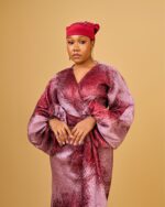 Mimi Drape Brocade Dress