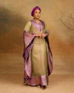 Didi Brocade Boubou in Onion