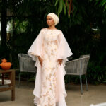 Farah Brocade Set White