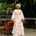 Farah Brocade Set in Ivory