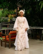 Farah Brocade Set in Ivory