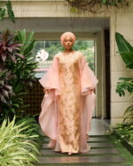 Farah Brocade Set in Peach Rose Gold - Image 3