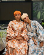 Zain Damask Boubou in Blue - Image 4