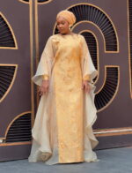 Farah Brocade Set in Gold - Image 3