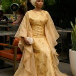 Farah Brocade Set in Gold