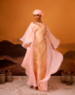 Farah Brocade Boubou Peach 2