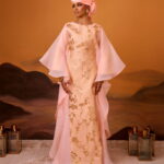 Farah Brocade Boubou Peach 3