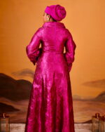 Sadau Magenta Brocade Boubou 1
