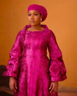 Sadau Magenta Brocade Boubou 2