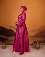 Sadau Magenta Brocade Boubou 3